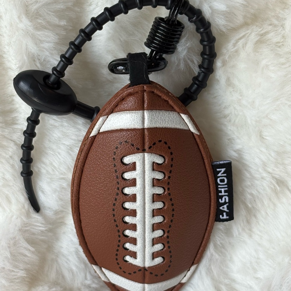 Brown Football Keychain - Picture 3 of 3
